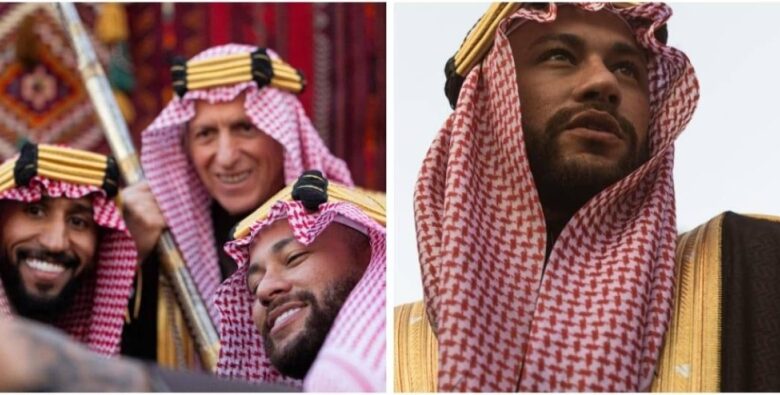 شاهد: نيمار يرتدي الزي السعودي | صحيفة أشجان الإلكترونية