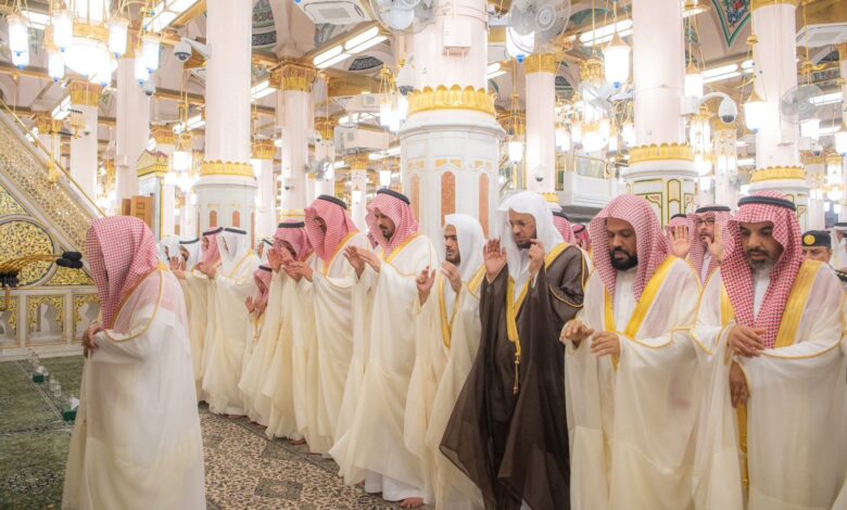 صلاة عيد الاضحي في السجد النبوي
