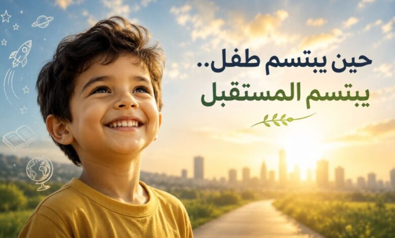حين يبتسم طفل.. يبتسم المستقبل